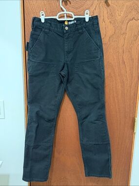 Carhartt Black Straight Slim Work Pants 30x30